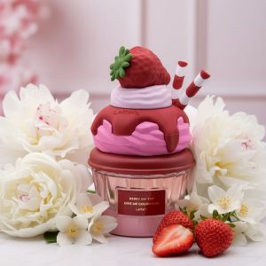 عطر بستنی مدل توت فرنگی از برند محبوب لطافه حجم 75میل