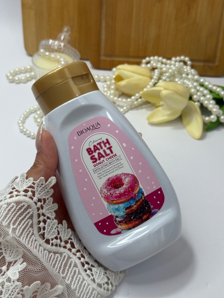 نمک بدن دونات پنیری بیوآکوا BIOAQUA👇