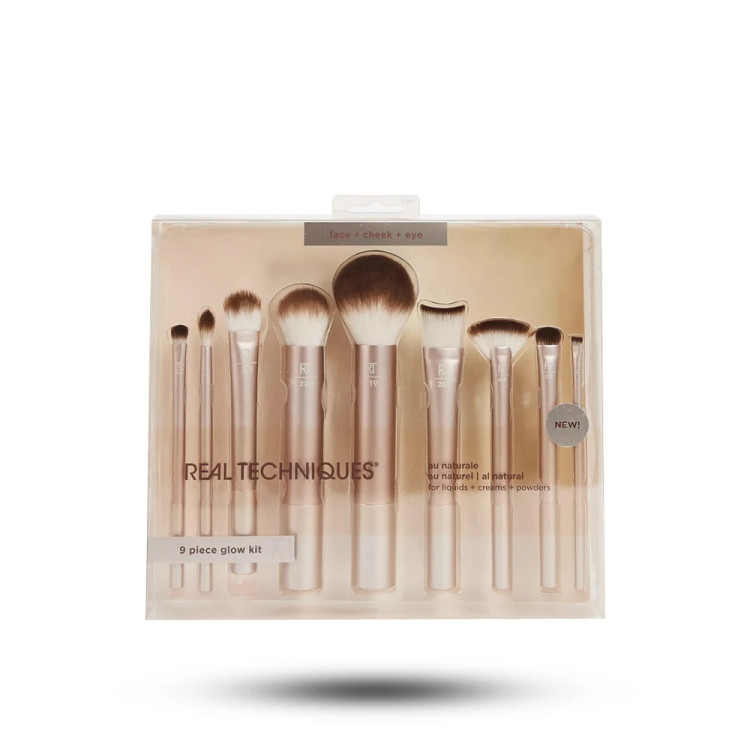 ست براش 9 تیکه ریل تکنیک مدل Au Naturale