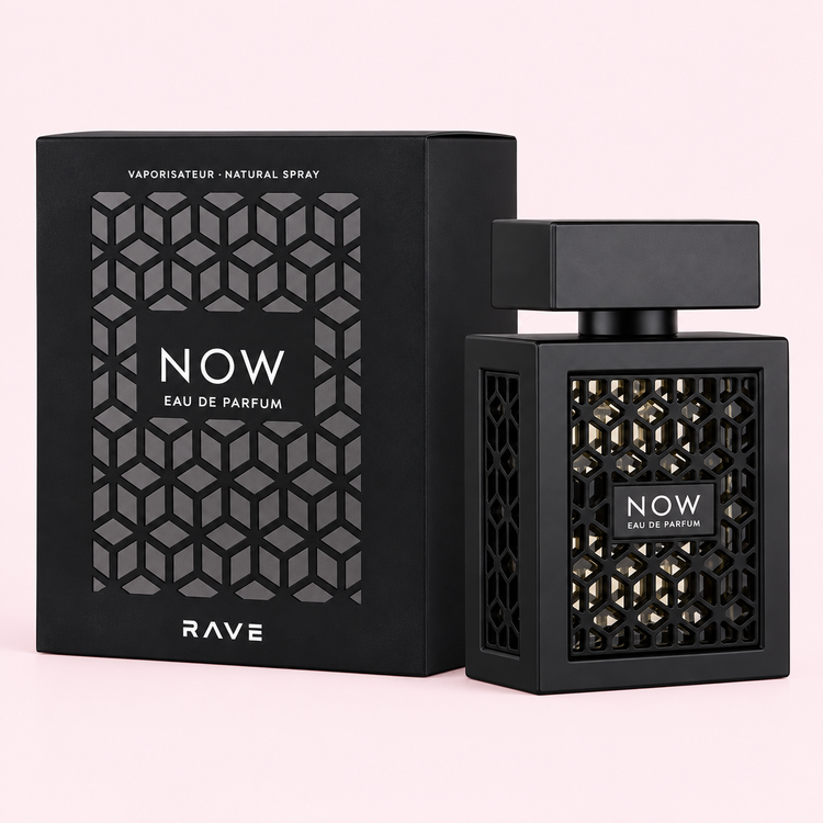 عطرادکلن نو ریو مشکی اصلی و اورجینال لطافه RAVE NOW 100ml